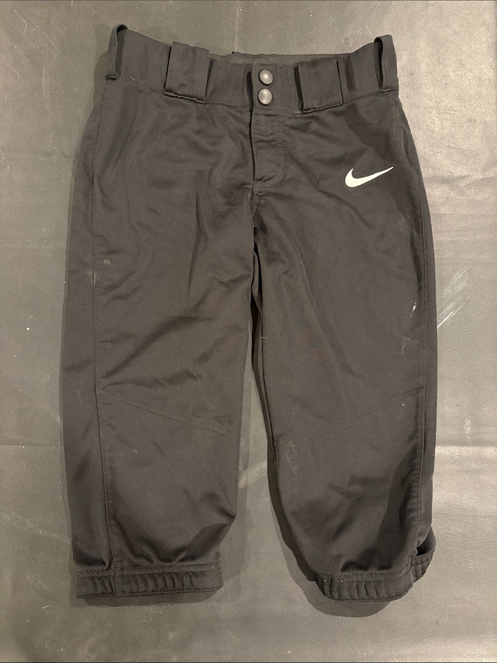 Nike Kids Black Softball  Pants with White Swoosh